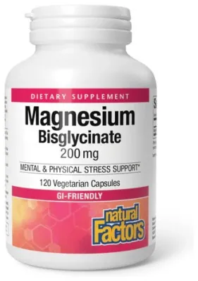 Magnesium Bisglycinate 200mg - 120 vcaps