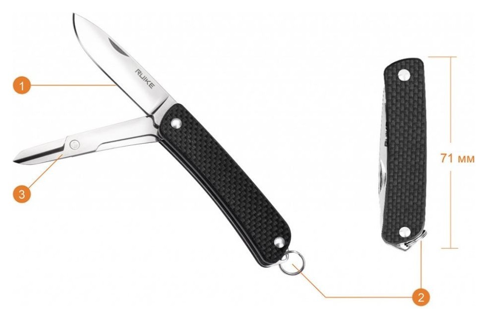 Багатофункціональний ніж Ruike Criterion Collection S22 чорний