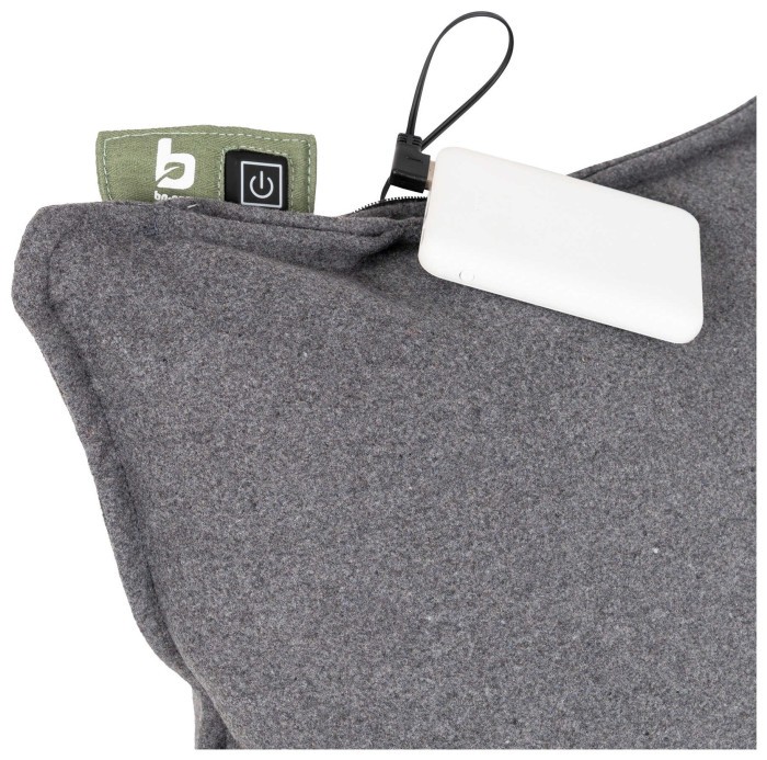 Подушка кемпинговая с подогревом Bo-Camp Skudde USB Powerbank Grey (1849355)