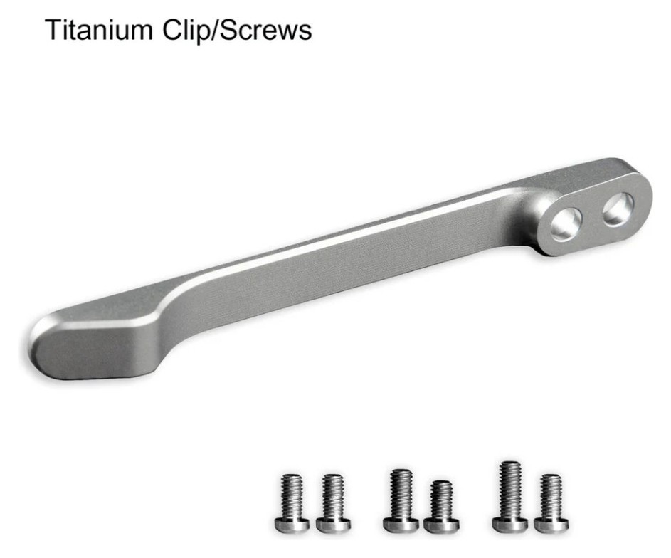Кліпса кишенькова титанова Civivi T001C з титановими гвинтами