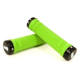 Грипсы ODI Ruffian MTB Lock-On Bonus Pack Lime Green w/Black Clamps (зеленые с черными замками)