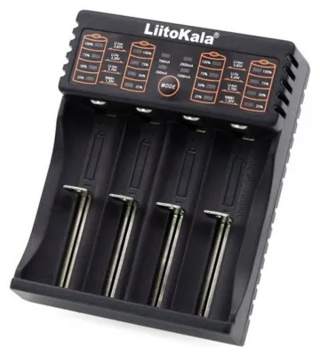 Зарядное устройство для Liitokala Lii-402, Ni-Mh/Li-ion/Li-Fe/LiFePO4, USB, Powerbank, LED, Box