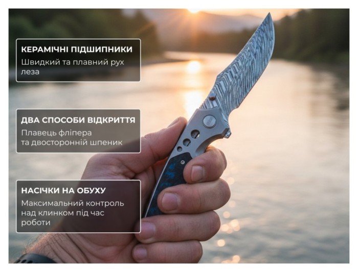 Ніж Weknife Skynix WE24087-DS1, укр, укр