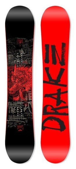 Сноуборд Drake LEAGUE 156 Black/red (76261008) O, укр