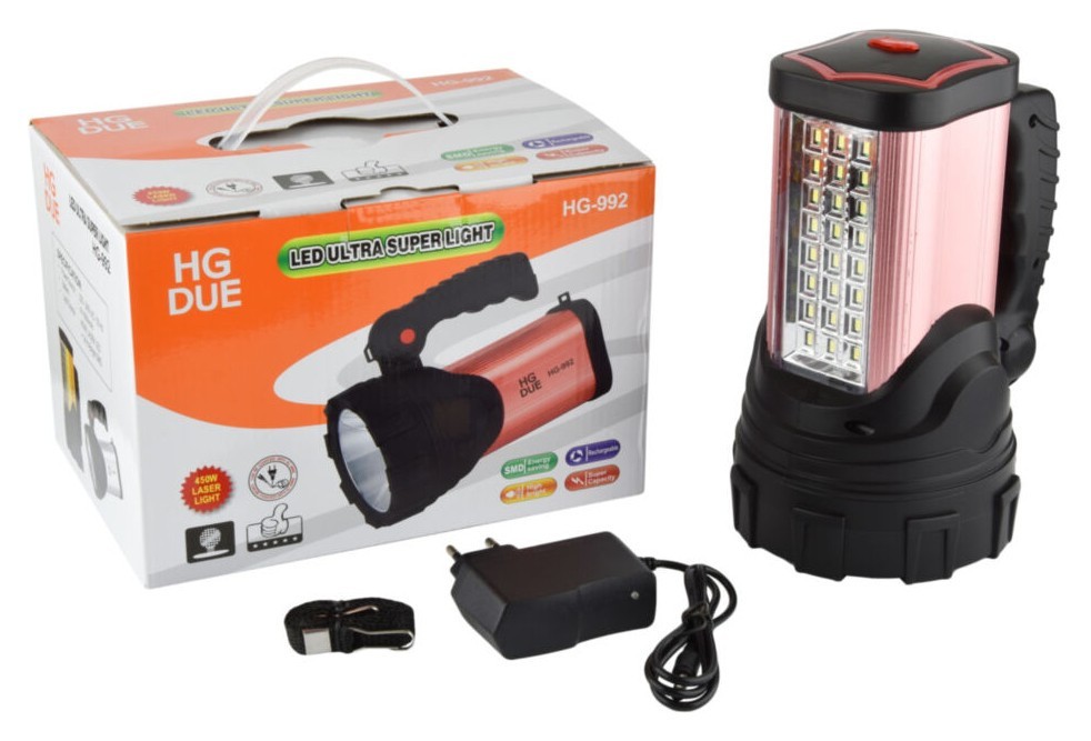 Потужний ліхтар HG-992, 6000 mAh LED лазерні світлодіоди Maraton