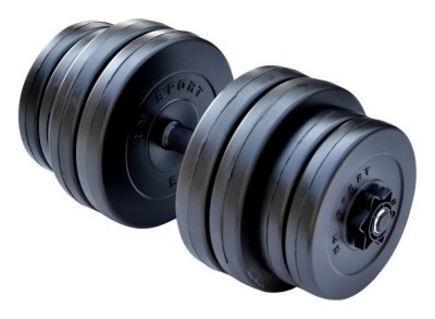 Гантель StrongMan на 31 кг від RN-Sport + розширювач грифа