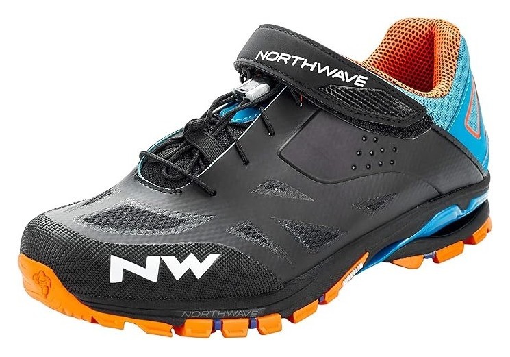 Туфлі велосипедні Northwave SPIDER 2 M 41 (8.5US) Black/blue/orange (80153009) O