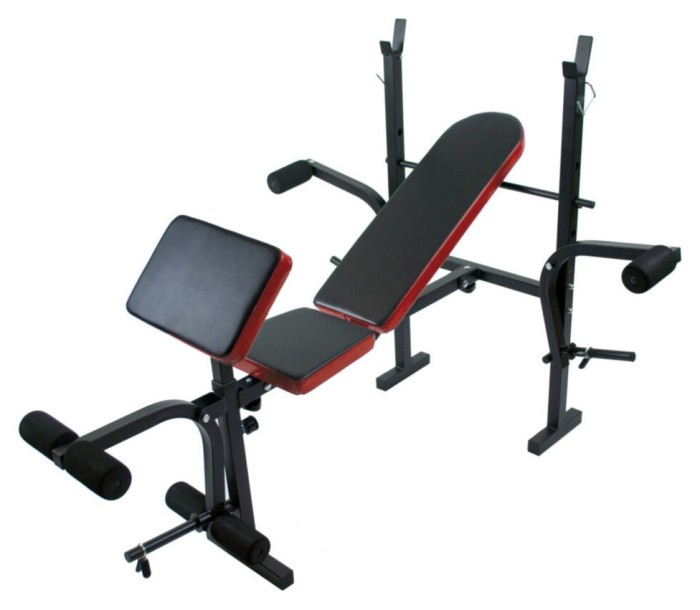 Скамейка с тренажерами + набор силовой на 70 кг. Rn-Sport