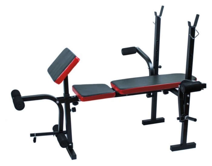 Скамейка с тренажерами + набор силовой на 70 кг. Rn-Sport