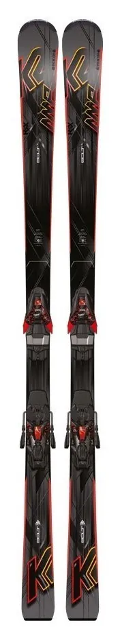 Лижі гірські (комплект) K2 AMP BOLT+MXCELL 14 TCX 172см Black/orange (1050000.152.1 + 1051101.152.1) (179 см black/orange)