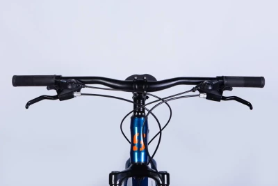 Велосипед AL 27.5" SPACE MERCURY DD FR рама-17" сине-оранжевый 2026