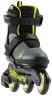 Комплект роликовые коньки Rollerblade Microblade Free 3WD Anthracite Lime + защита Фото - 3