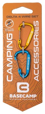 Набор алюминиевых сервисных карабинов Base Camp Delta 4 Wire Set 2, 2 шт, Blue/Orange