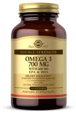 Double Strength Omega-3 700mg - 60 softgels (До 10.26)