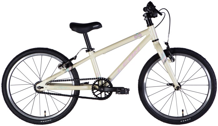 Велосипед AL 20" Leon GO Vbr FR рама-10" бежевий з рожевим 2025, укр, укр