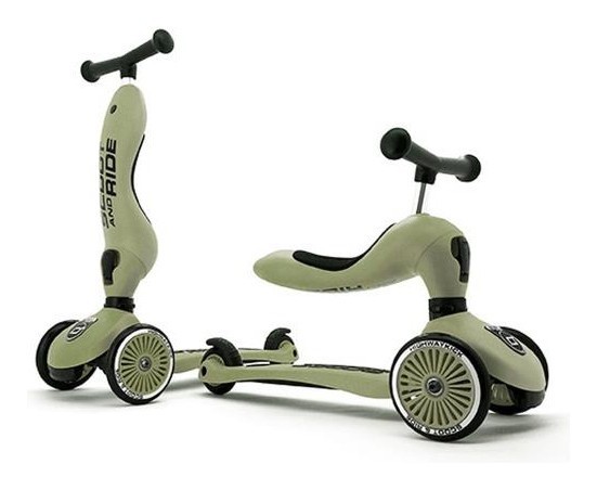 Самокат Scoot and Ride серии Highwaykick-1 оливковый, 1-5 лет