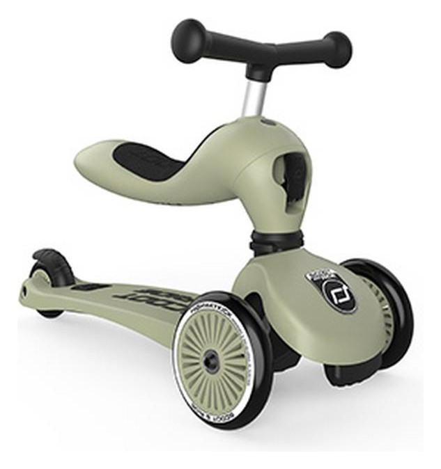 Самокат Scoot and Ride серии Highwaykick-1 оливковый, 1-5 лет