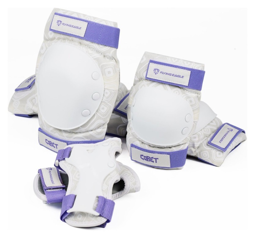 Комплект защиты Flying Eagle Cobet белый M (до 60 кг)