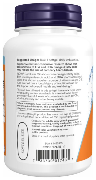 Cod Liver Oil 1000mg - 90 sgels