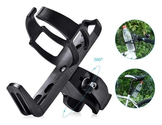 Фляготримач пластик чорний VLT BC-BH9224 з універсальним кріпленням, укр, укр