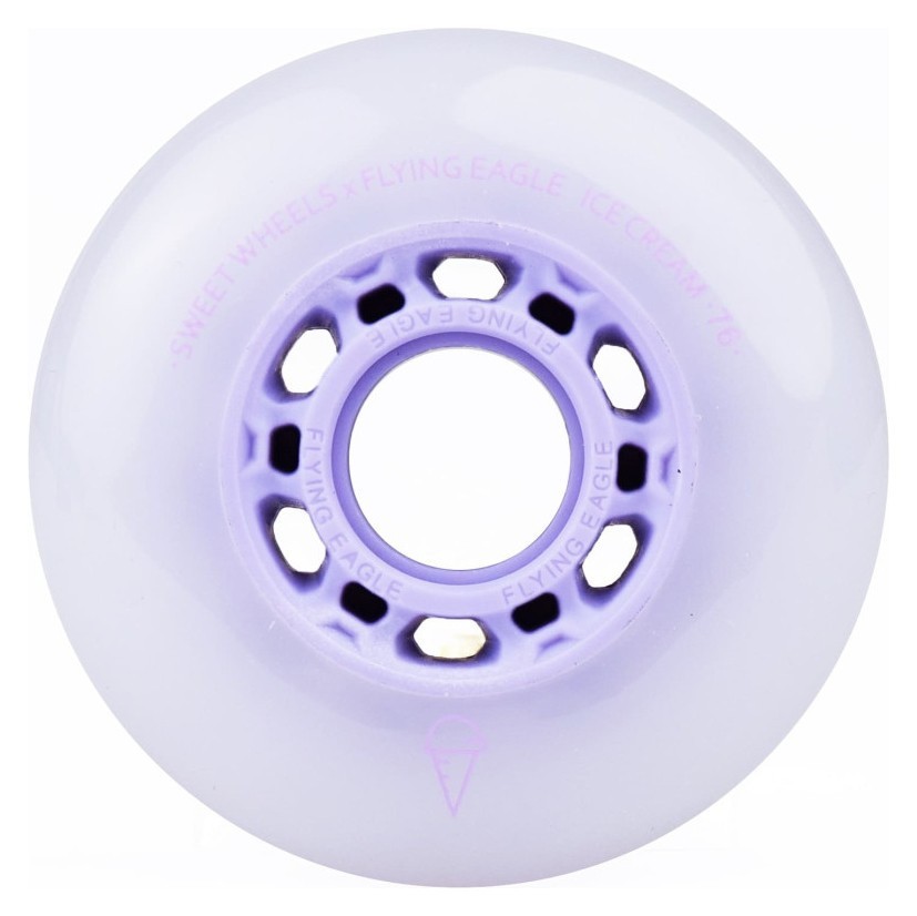 Колеса для роликов Flying Eagle Ice Cream 85A 4 шт фиолетовые 72 мм