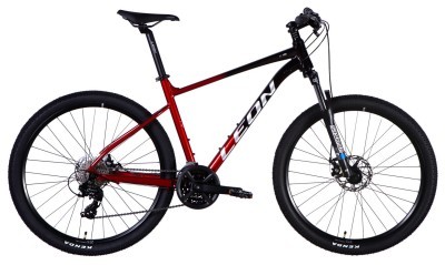 Велосипед AL 27,5&quot; Leon XC 105 DD CS рама-19&quot; чорний з червоним 2025