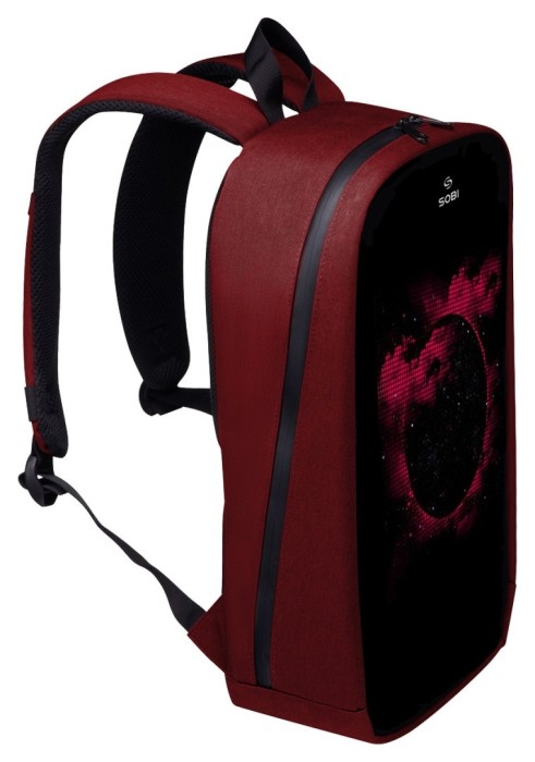 Рюкзак Sobi Pixel Max SB9703 Red с Pink экраном