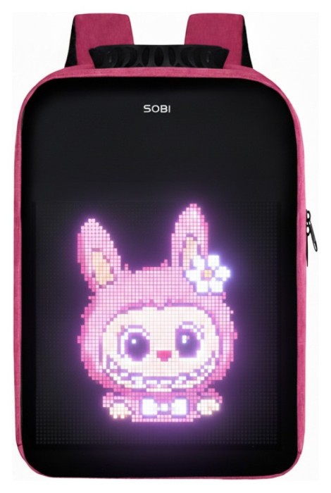 Рюкзак Sobi Pixel Max SB9703 Red с Pink экраном