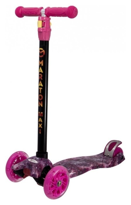 самокат Maraton Maxi /Рожевий космос (1 шт) (Рожевий), укр, укр