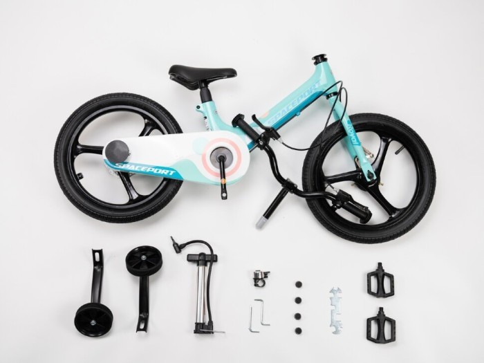 Велосипед RoyalBaby SPACE PORT 16", OFFICIAL UA, бирюзовый