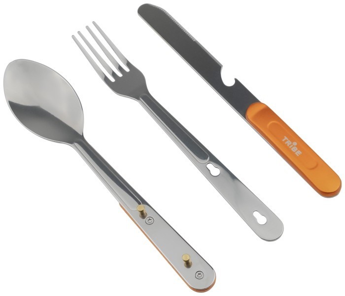 Набір столових приборів Tribe Camp Set сталевий T-FC-0036-metal, укр, укр