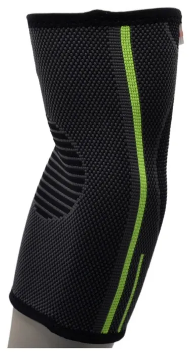 Компрессійний налокітник MadMax MFA-283 3D Compressive elbow support Dark grey/Neon green S