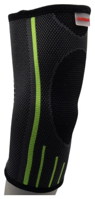 Компрессійний налокітник MadMax MFA-283 3D Compressive elbow support Dark grey/Neon green S