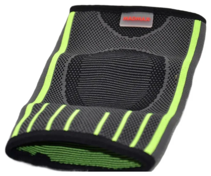 Компрессійний налокітник MadMax MFA-283 3D Compressive elbow support Dark grey/Neon green S