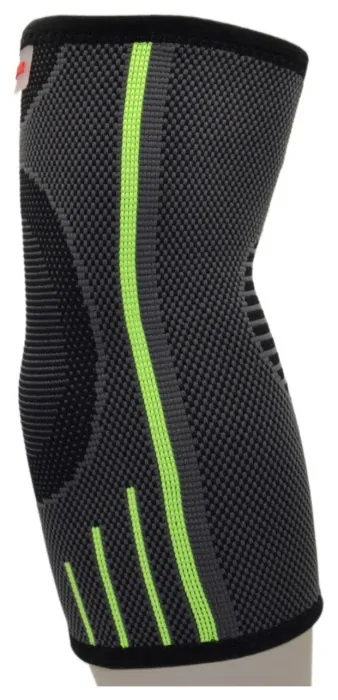 Компрессійний налокітник MadMax MFA-283 3D Compressive elbow support Dark grey/Neon green S