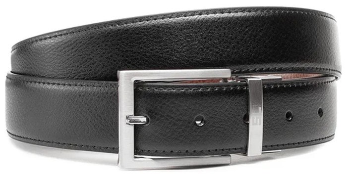 Ремінь чоловічий шкіряний Semi Line Black/Brown (P8231-0 M)