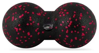 Массажный мяч двойной PowerPlay PP-4352 Epp foam peanut ball (d8*16cm.) Черно/Красный