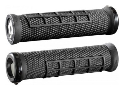 Грипсы ODI Elite Flow, V2.1 Lock On, Black/Black w/Black Clamp (черные с черными замками)