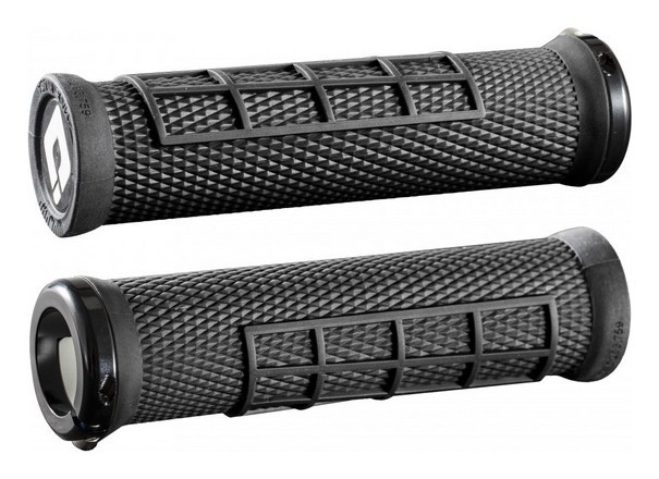 Грипсы ODI Elite Flow, V2.1 Lock On, Black/Black w/Black Clamp (черные с черными замками)
