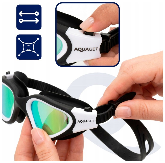 Окуляри для плавання Aquaget AQ0011 Black