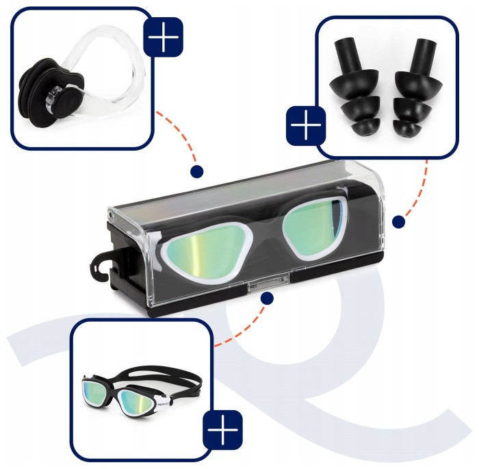 Окуляри для плавання Aquaget AQ0011 Black
