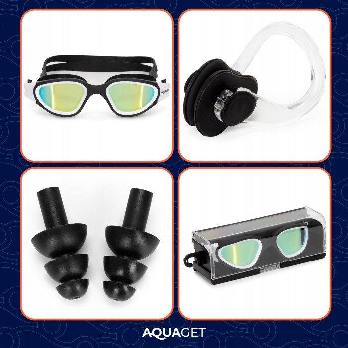 Окуляри для плавання Aquaget AQ0011 Black