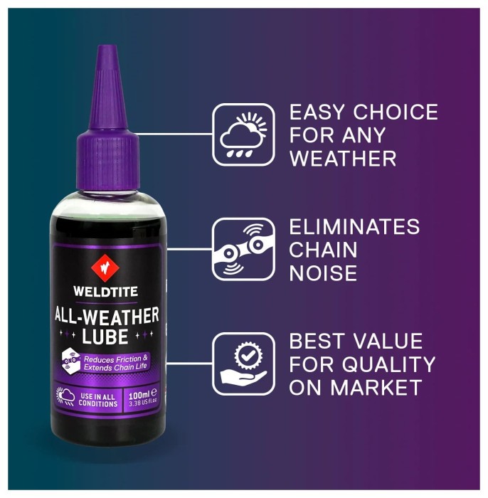 Смазка для цепи Weldtite 03048X ALL-WEATHER LUBE, 1л