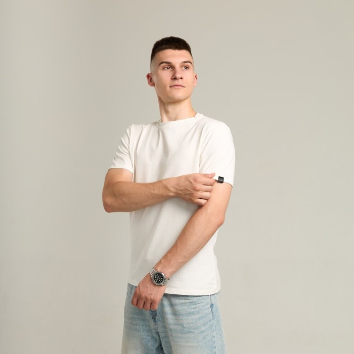 Чоловіча футболка молочна Pobedov Peremoga, укр, укр