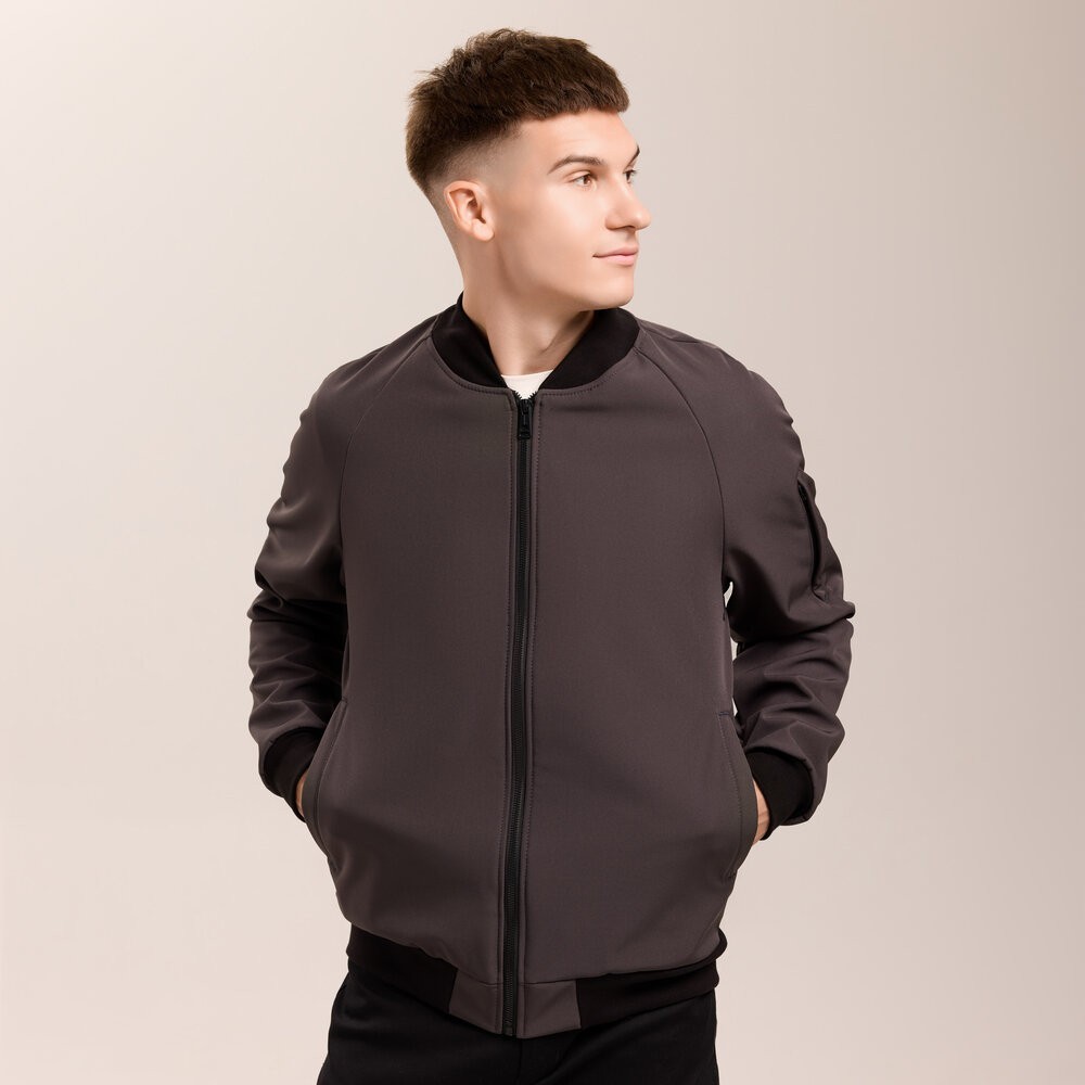 Бомбер Pobedov Thunder Темно-сірий M OWbb3 167Mdge, укр, укр