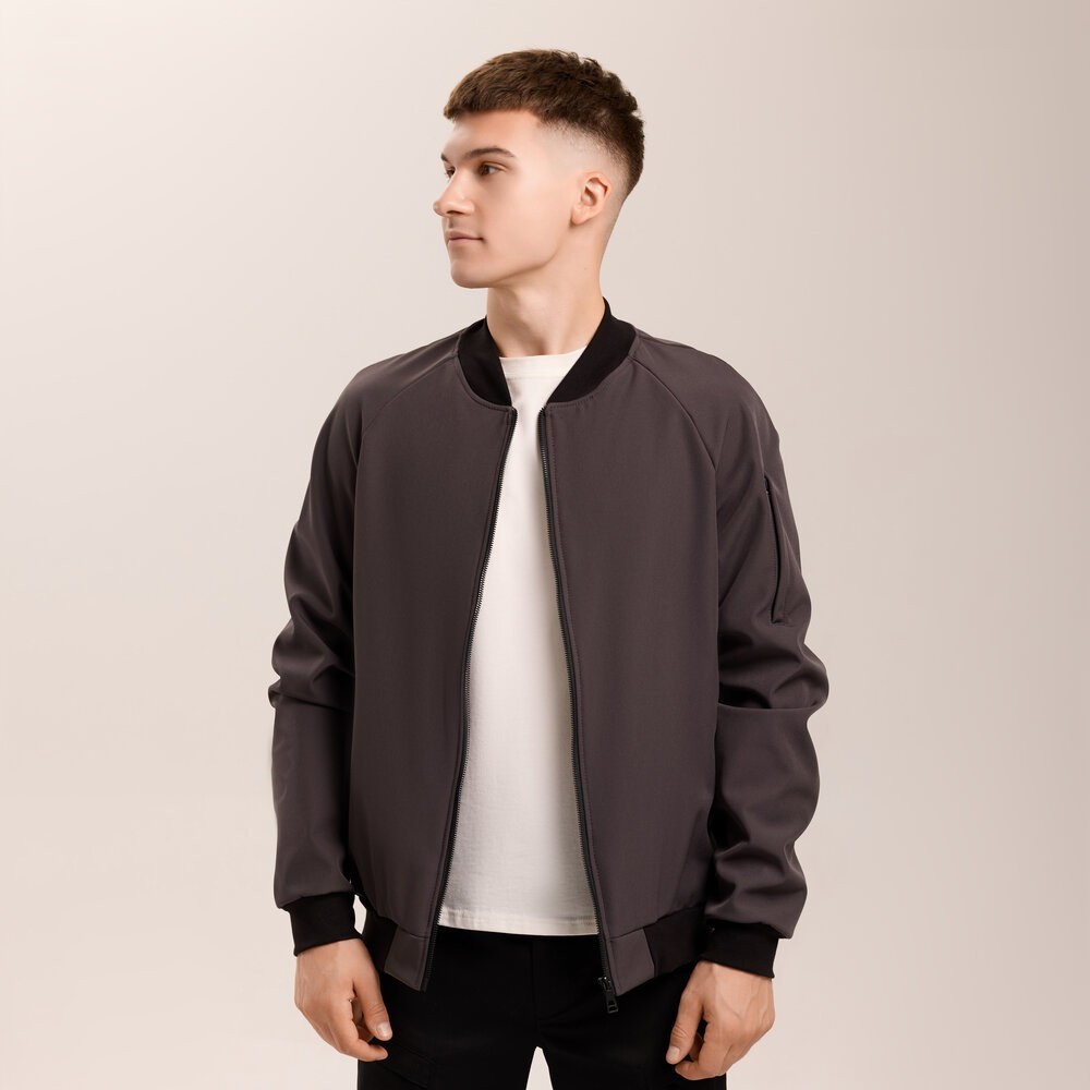 Бомбер Pobedov Thunder Темно-сірий M OWbb3 167Mdge, укр, укр