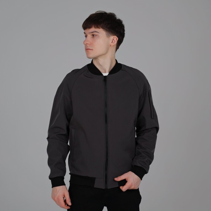 Бомбер Pobedov Thunder Темно-серый M OWbb3 167Mdge