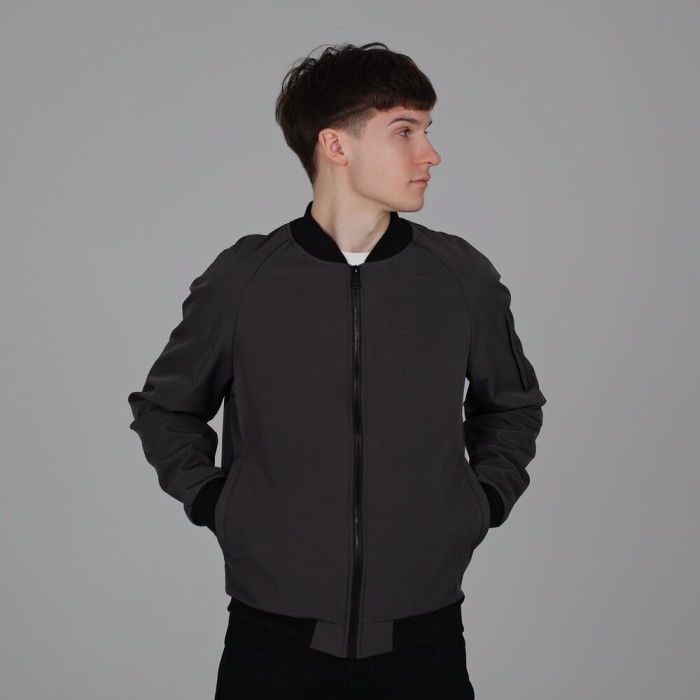 Бомбер Pobedov Thunder Темно-серый M OWbb3 167Mdge