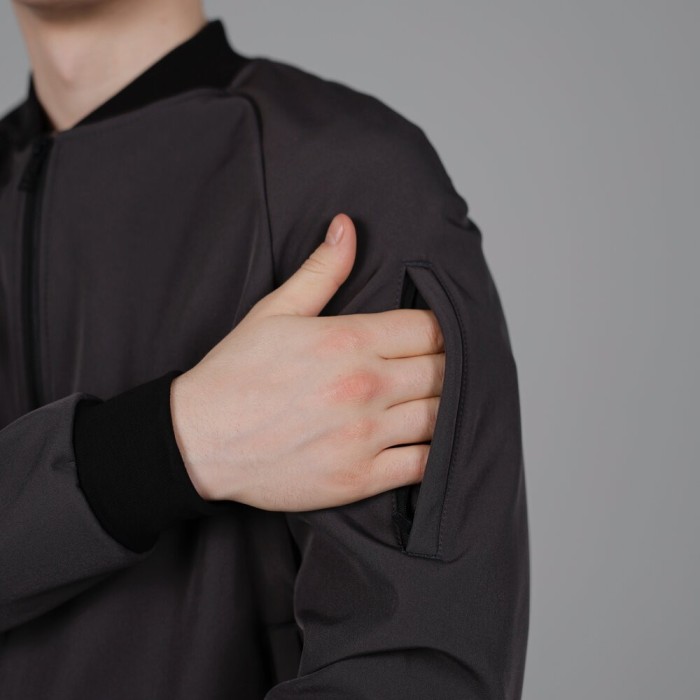 Бомбер Pobedov Thunder Темно-серый M OWbb3 167Mdge