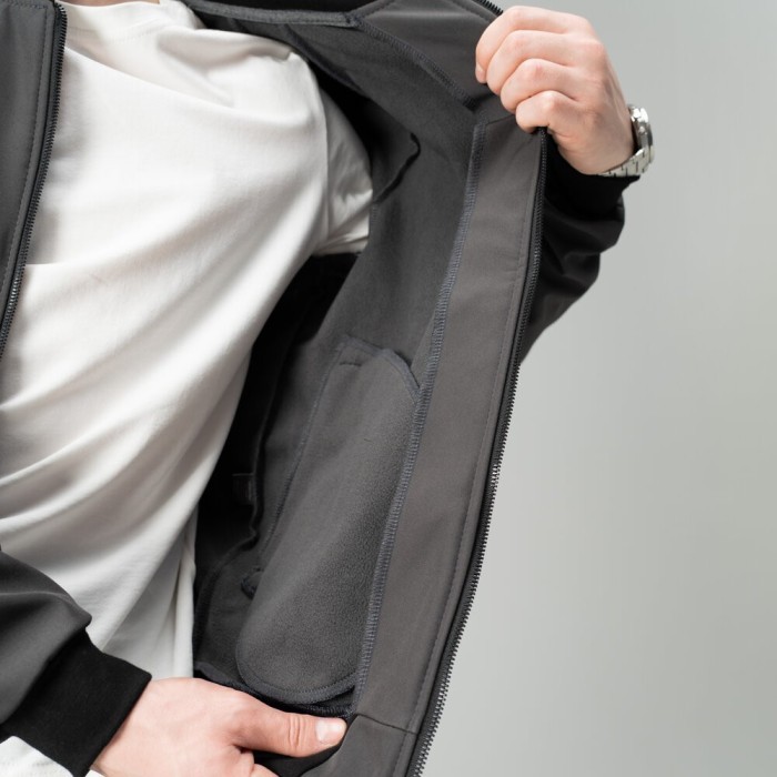 Бомбер Pobedov Thunder Темно-серый M OWbb3 167Mdge